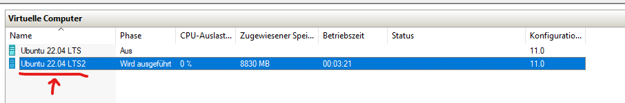 Hyper-V Manager VM Name